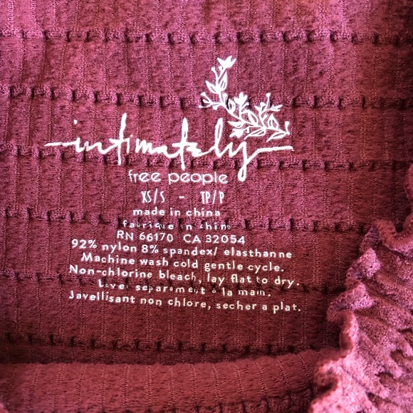 Intimately Free People Mauve Stretchy Square Neck Top - Picture 4 of 4